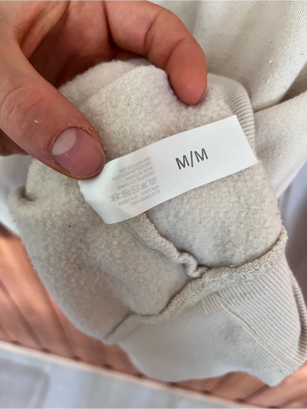 NASA Cream Hoodie with United States Sleeve - Picture 4 of 6